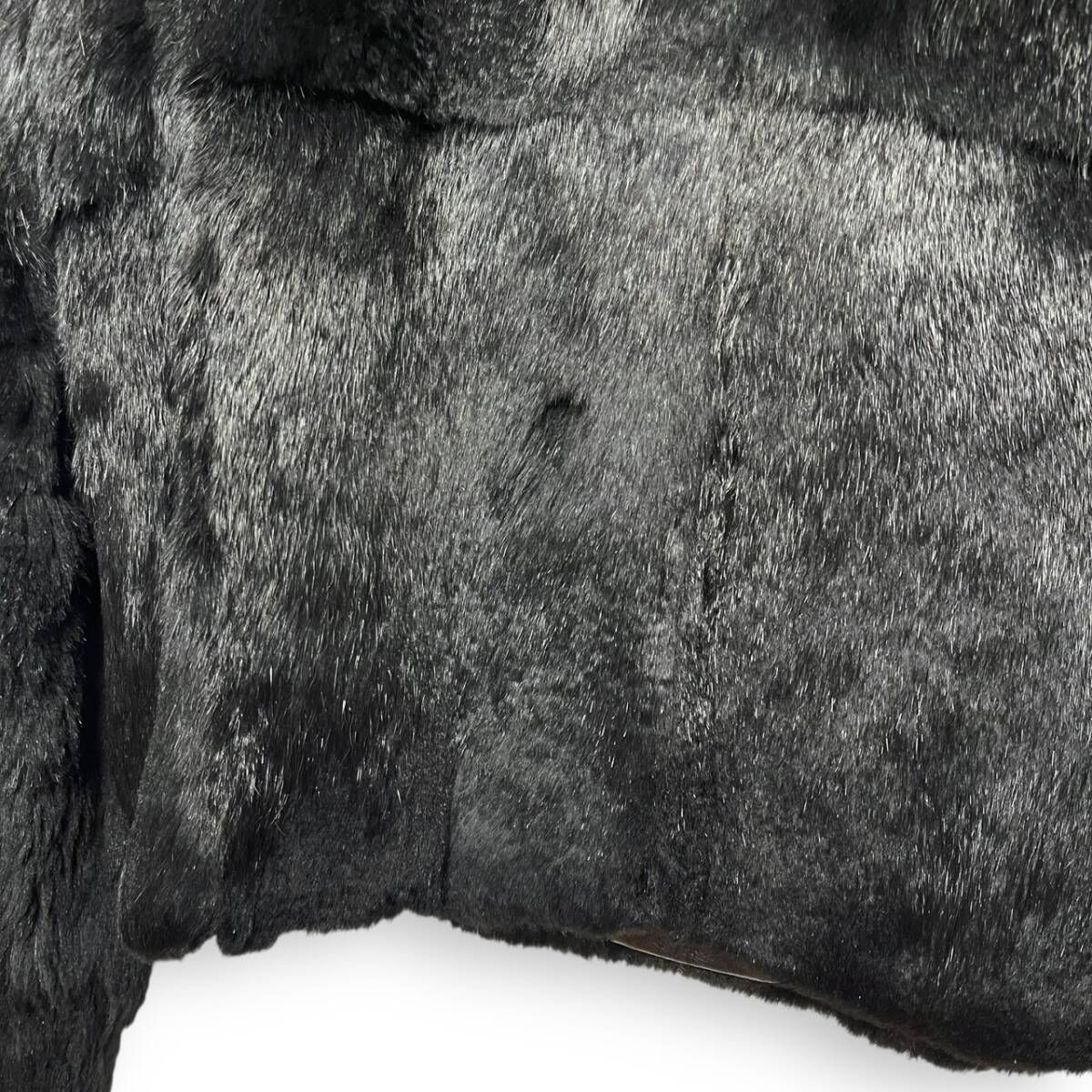 M2571/ theory セオリー ラビットファー ジャケット リアルファー 毛皮