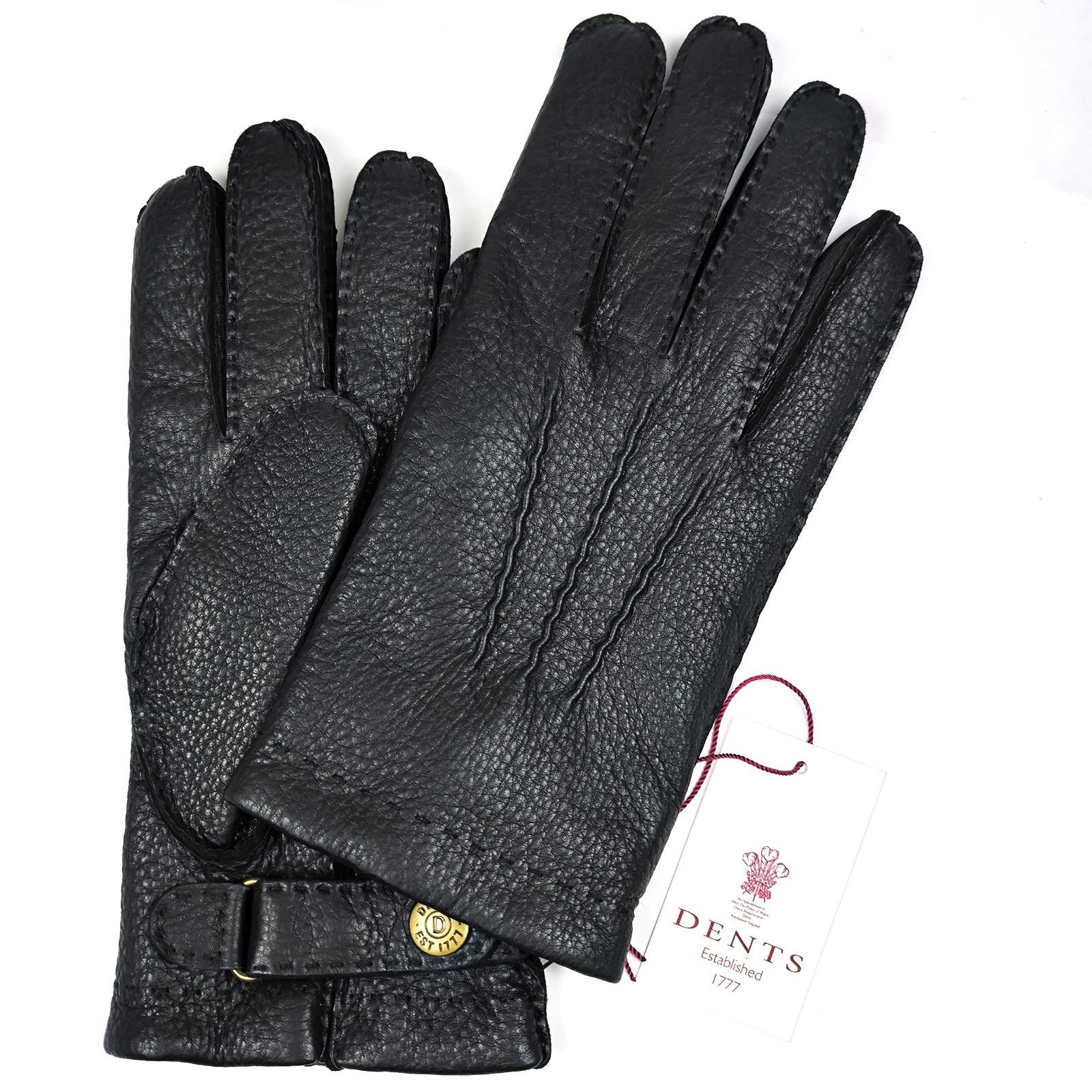 ♪お値下げ♪新品未使用 DENTS ディアスキン カシミヤ ブラック ☆定価8.14万円・新品未使用☆ デンツ DENTS ディアスキン×カシミヤ