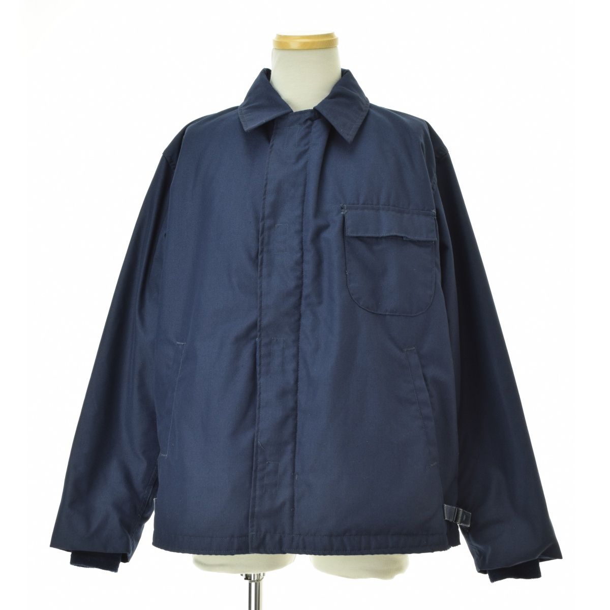 909】アナイ スラブジャガードクルージャケット 濃紺 38 9090