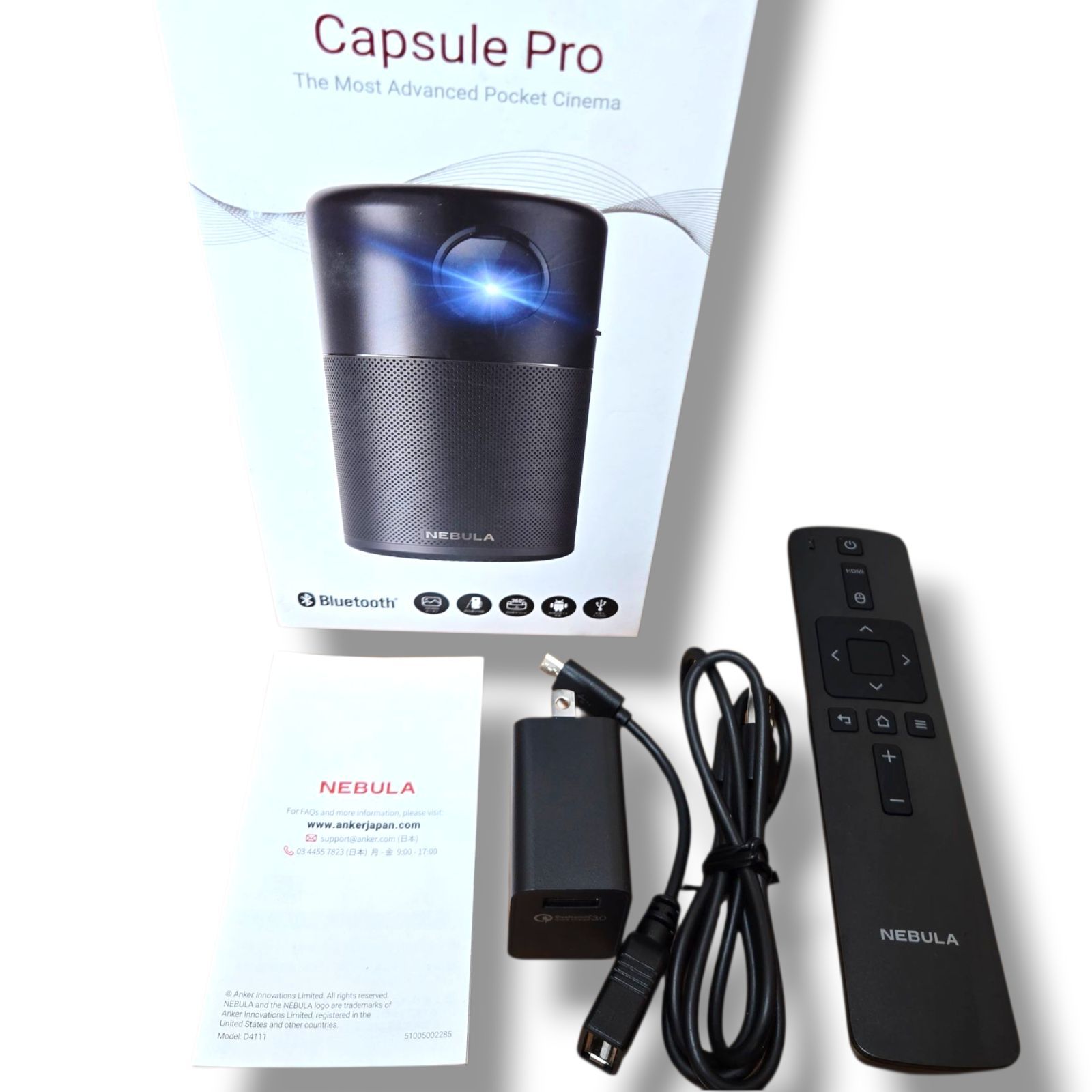 管理番号3210】Anker Nebula Capsule Pro（Android搭載モバイル 