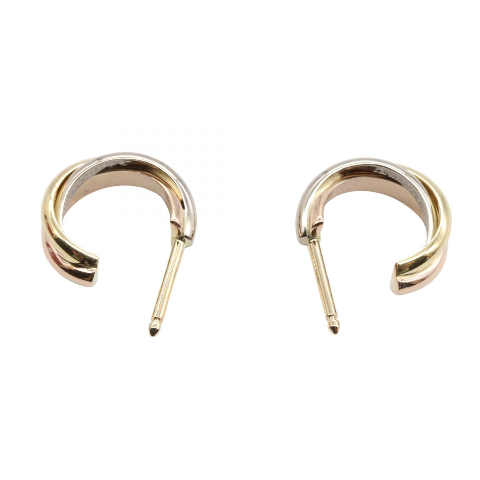 Cartier トリニティピアス　スモール カルティエ CARTIER ピアス トリニティピアス B8301540 K18（イエロー