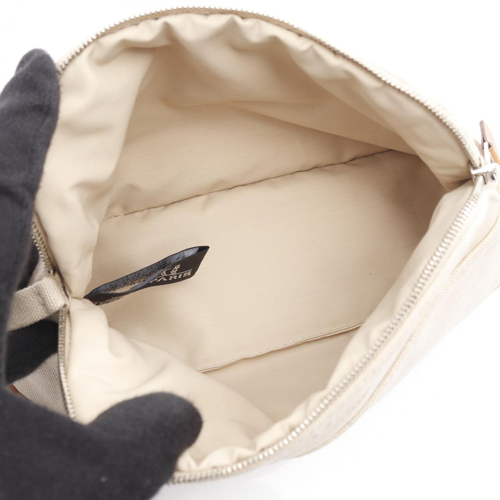 エルメス HERMES ポーチ ボリードポーチ20 ナチュラル キャンバス