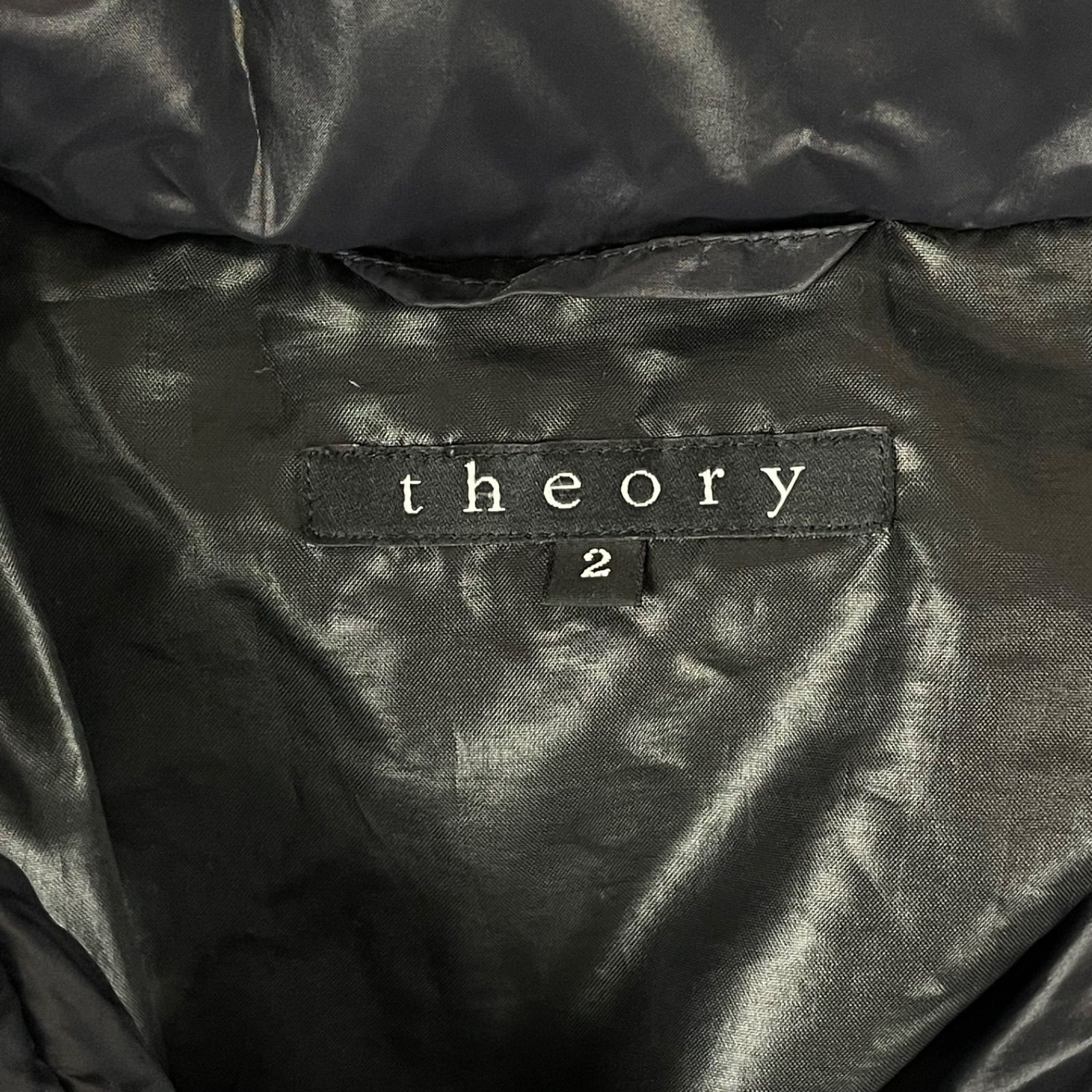 theory セオリー ダウンコート 女優襟 ダウンジャケット 大人綺麗 M 