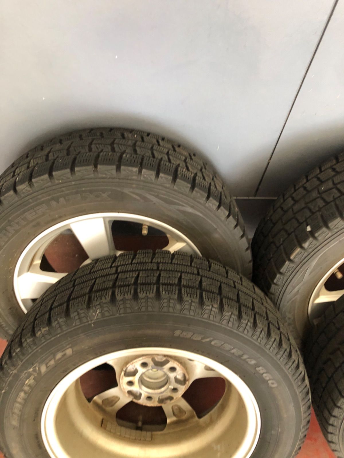  185 65 14 スタッドレス4本 VWポロ 14インチ タイヤ ホイールセット