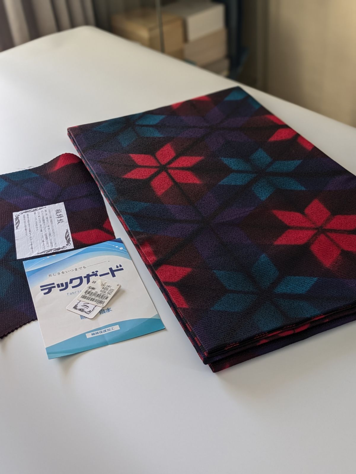 シュトラウス衣正絹高額板締め絞り手染め両面リバーシブル袋帯