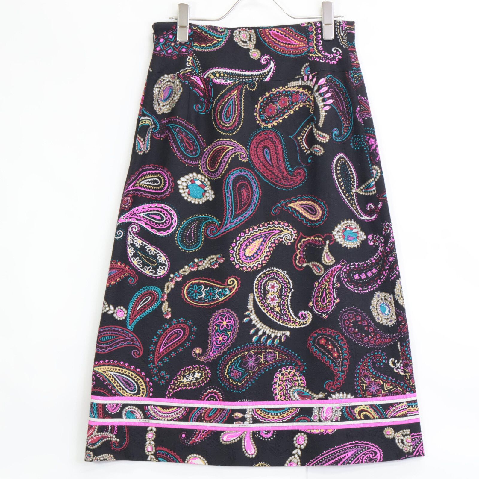 ﾋﾞｰｽﾞ装飾 ﾍﾟｲｽﾞﾘｰﾌﾚｱﾛﾝｸﾞｽｶｰﾄ