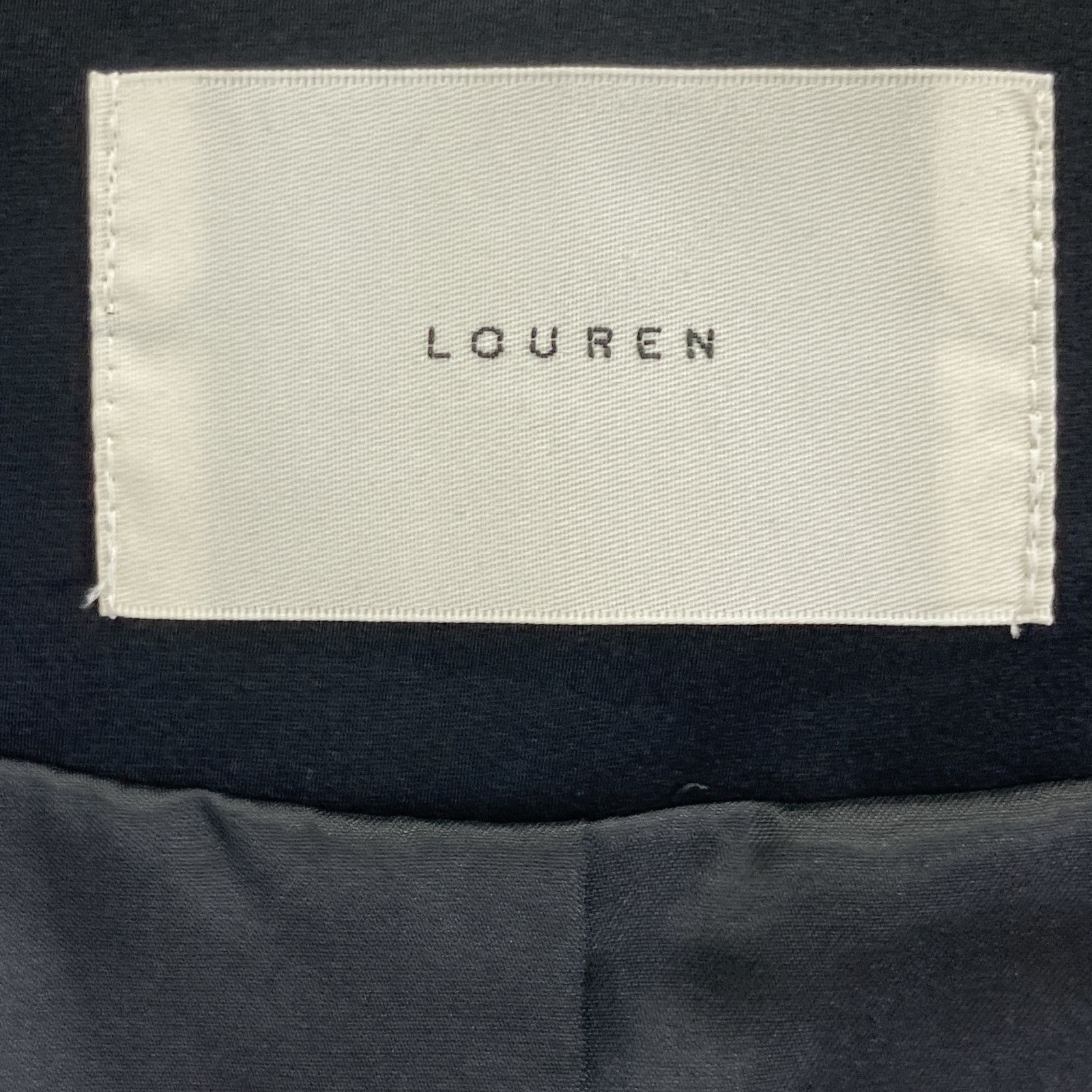 louren ローレン ﾌﾞﾗｯｸ patch pocket jacket F - メルカリ