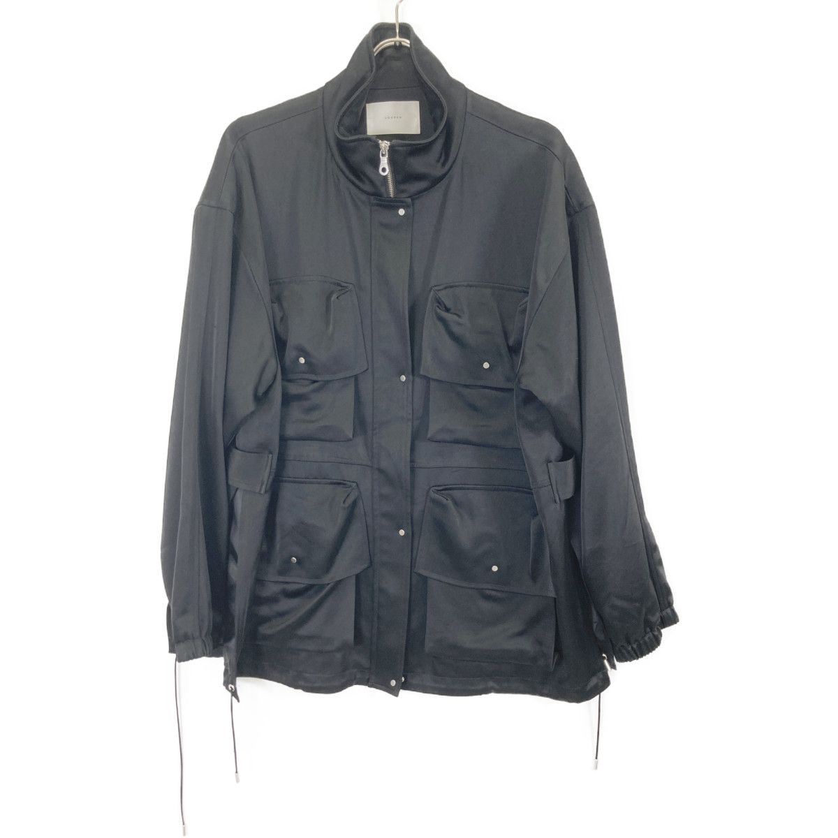 louren ローレン ﾌﾞﾗｯｸ patch pocket jacket F - メルカリ