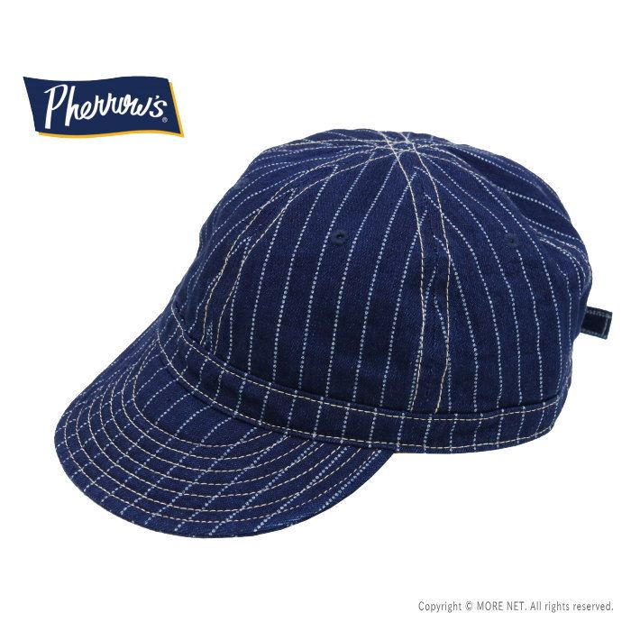 フェローズ PHERROW S ワークキャップ ウォバッシュストライプ PWCC 1-W メンズ レディース 帽子