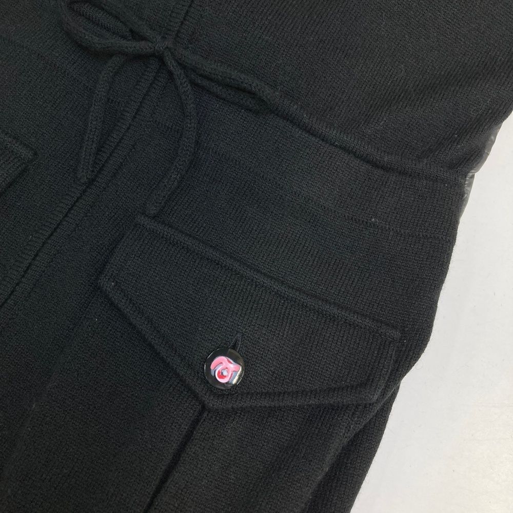 サイズ：36 ARCHIVIO アルチビオ 中綿切替 ジップワンピース ブラック