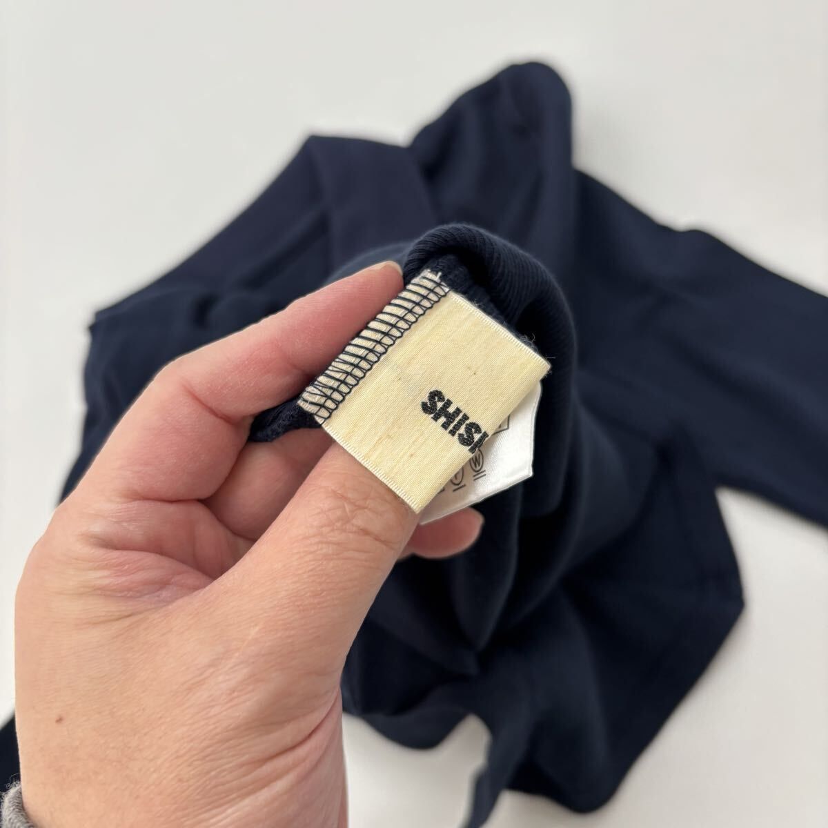 完売商品！シシクイポロブラック 新品 SHISHIKUI シシクイ 2272 POLO LONG ポロ ロング トップス NAVY