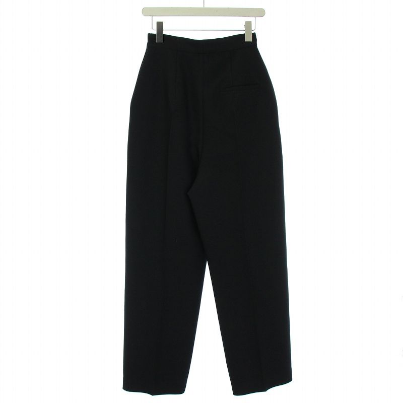 ウェルダン WE11DONE 2021年製 WOMENS BLACK HIGH-WAIST BAGGY ウェルダン WE11DONE 2021年製 WOMENS BLACK HIGH-WAIST BAGGY