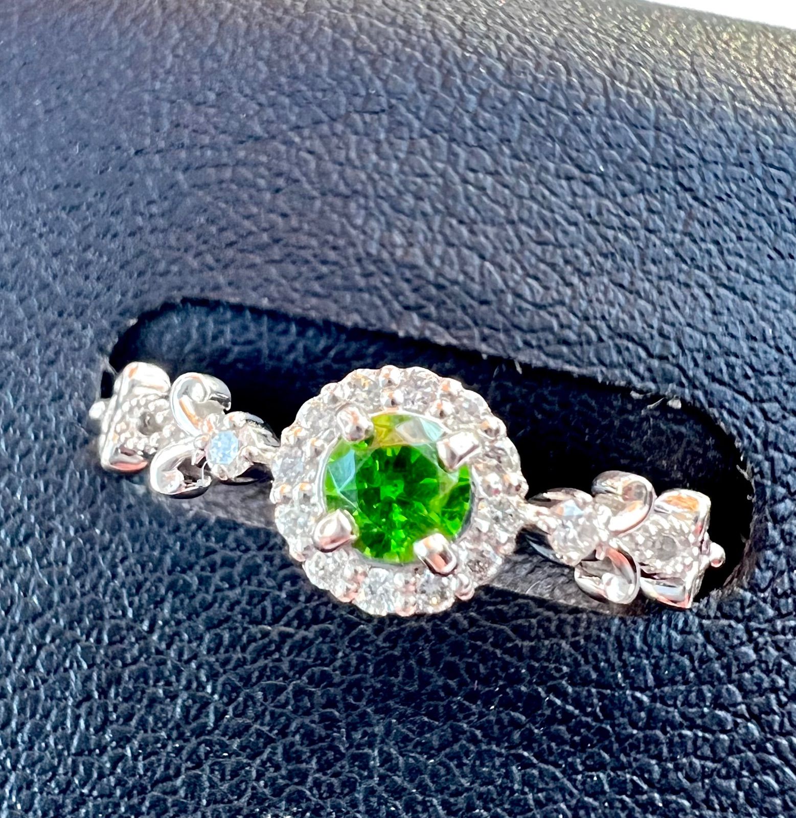 TOP！DEMANTOIDデマントイドガーネットPt950 ダイヤモンドリング JGGL