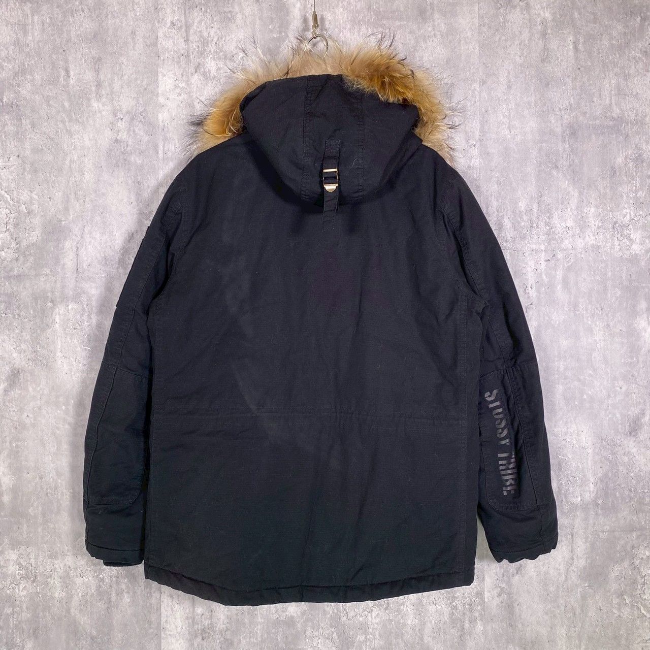 ショップ 『STUSSY』ステューシー (M) ファーフードジャケット