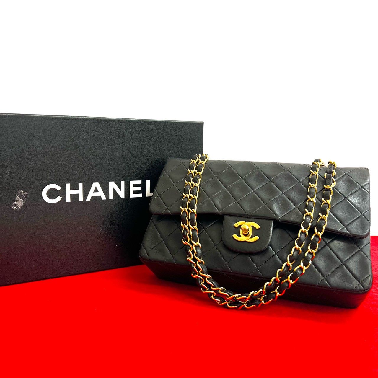 極美品 箱付 シール有 3番台 CHANEL シャネル マトラッセ ダブル 