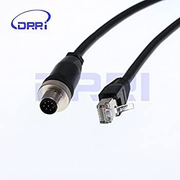 【】「未使用品」drri m12?a-code 8ピンオスto rj45イーサネットcat5eケーブルfor Cognex Industrialカメラ