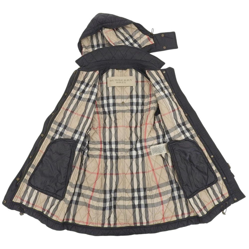 美品　バーバリー ブリット　レディースコート BURBERRY BRIT BURBERRY BRIT バーバリーブリット 美品 ナイロン キルティング
