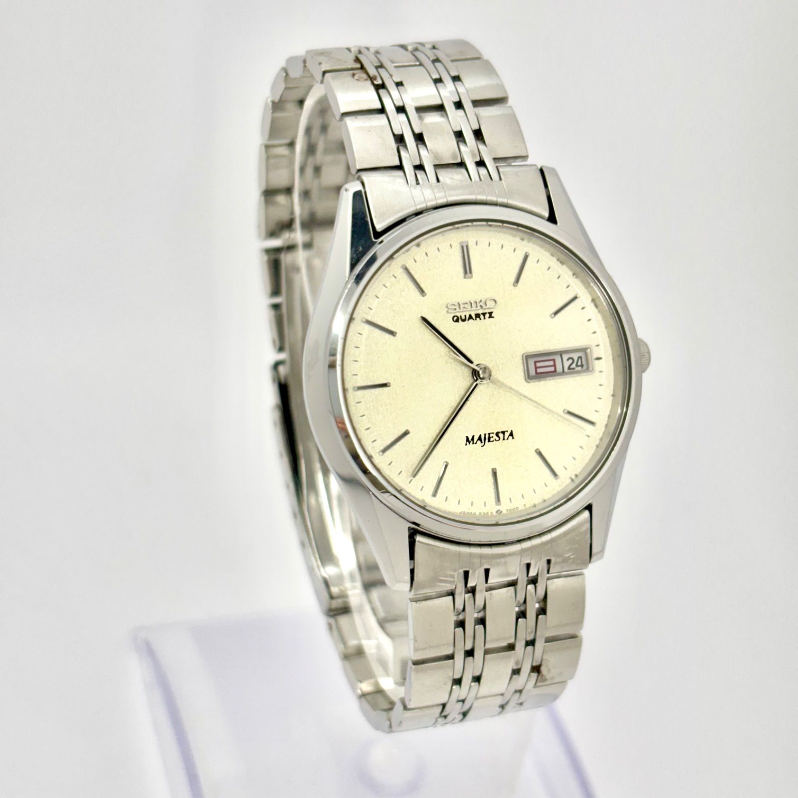 新品電池】SEIKO セイコー MAJESTA マジェスタ メンズ 腕時計 シルバー