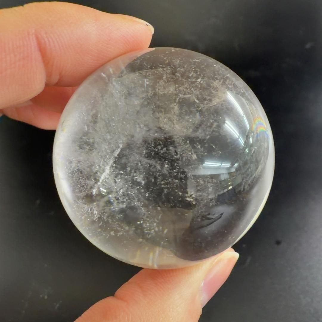 天然水晶 水晶丸 天然石丸玉 天然水晶 丸玉 スフィア 76 2 A 天然石,