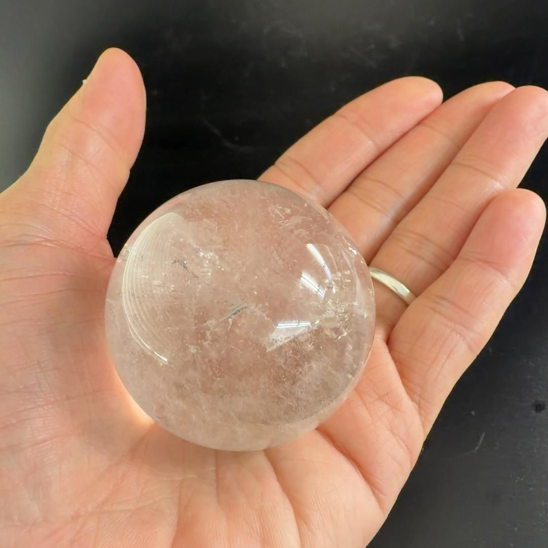E32018】 天然水晶球 約48mm スフィア 球 水晶 クォーツ 天然石