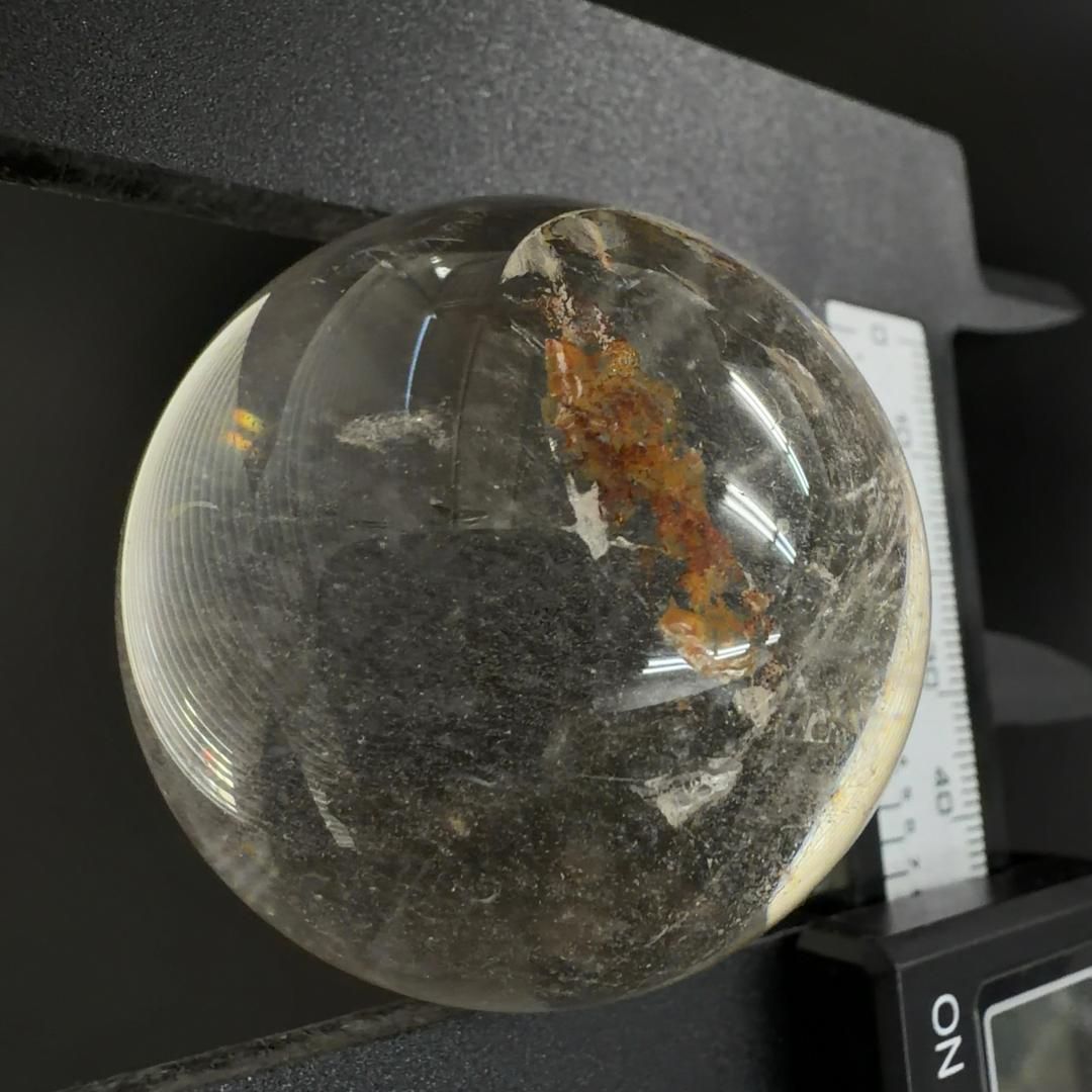 水晶 インクォーツ スフィア 虹 天然石 置物 天然水晶スフィア（丸玉