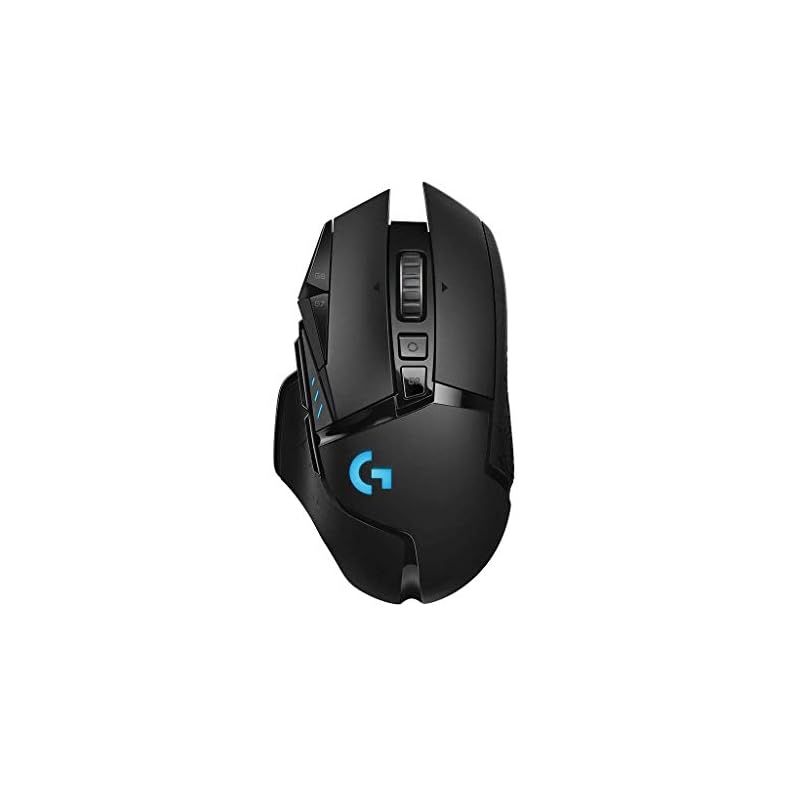 Logicool G ゲーミングマウス 502 WL ワイヤレス ゲーミング マウス HERO 25 K センサー RGB プログラムボタン 無線 充電 対応 ブラック PC windows 1