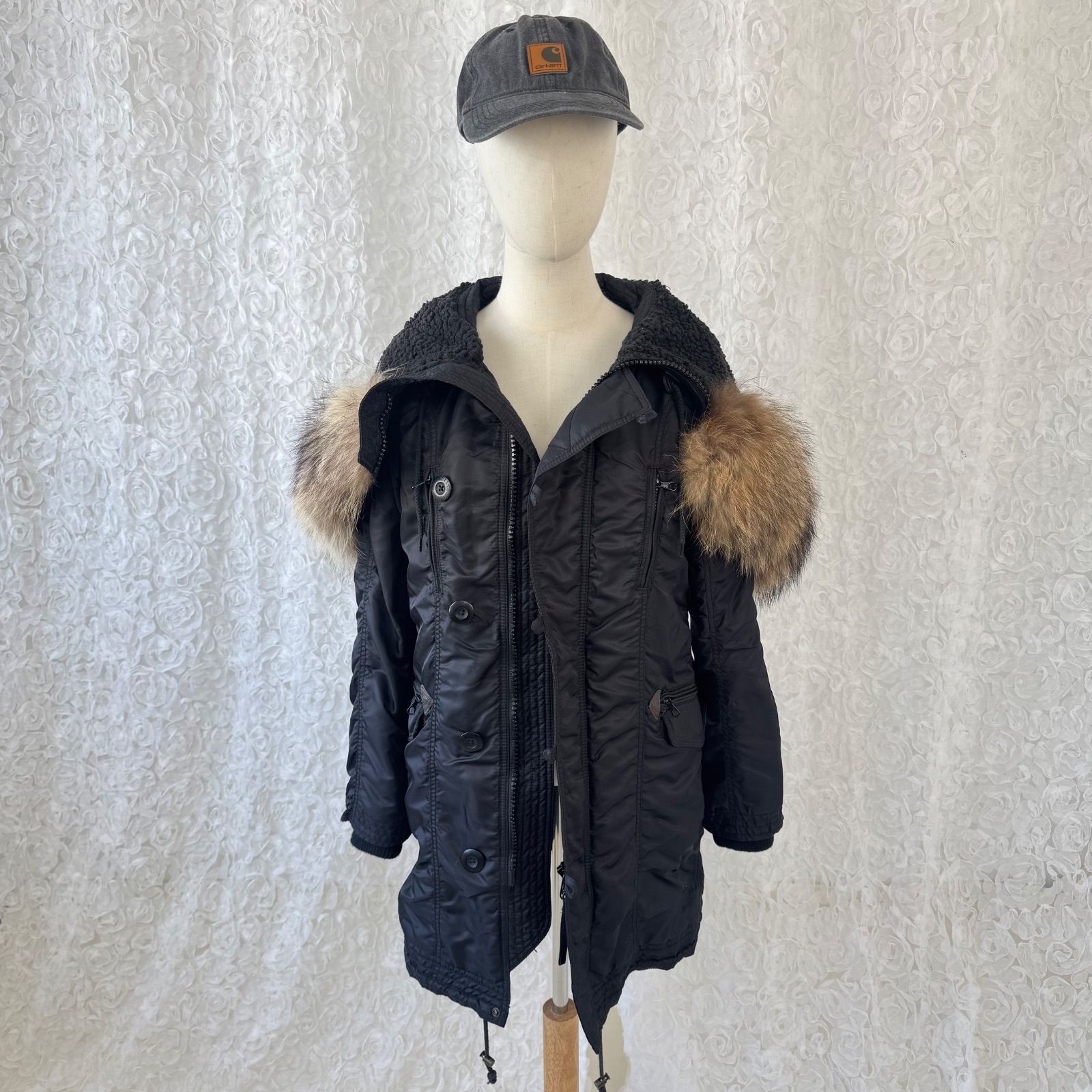 00's GOA アーカイブモッズコート N3B×N2B 2WAYリアルファー 裏ボア