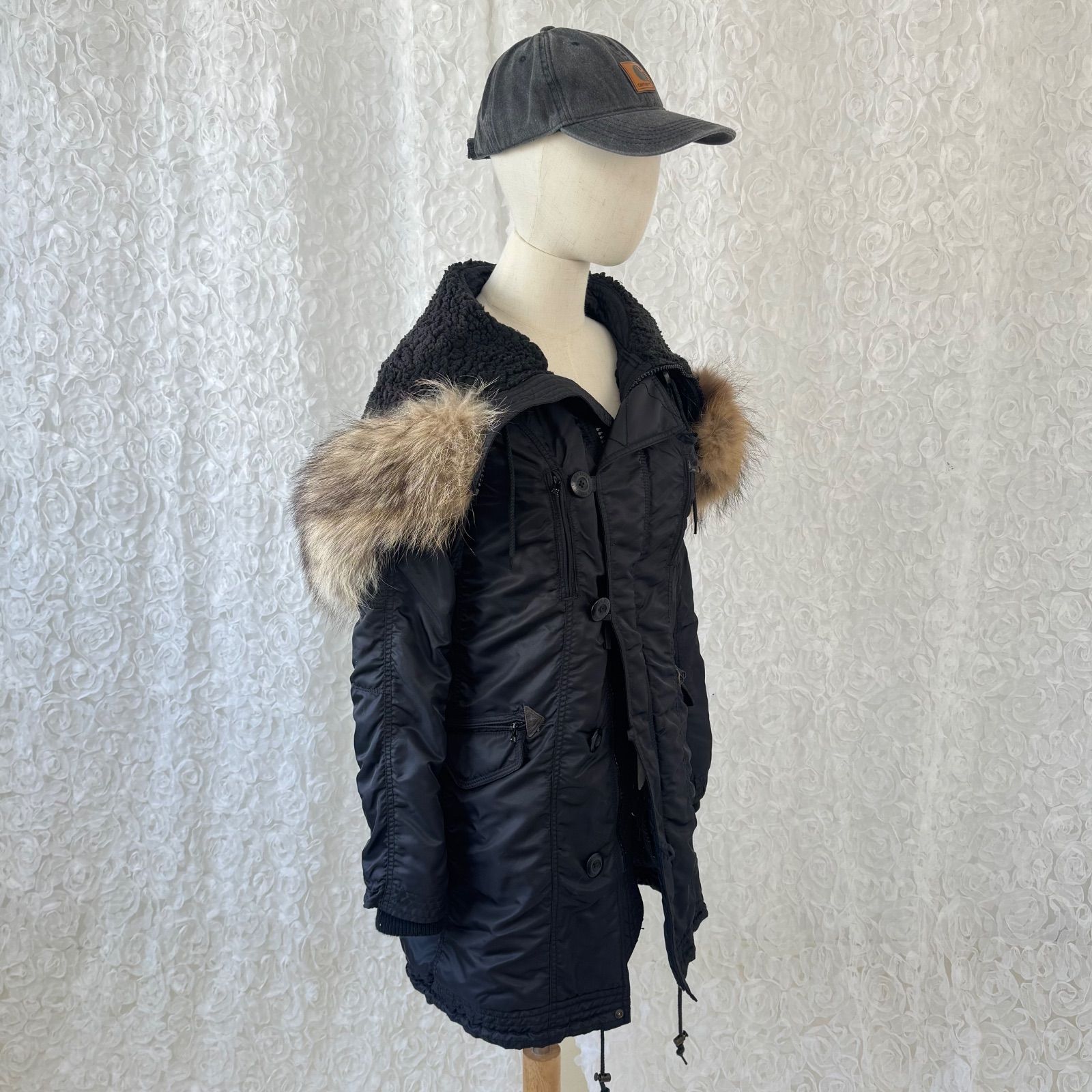 00's GOA アーカイブモッズコート N3B×N2B 2WAYリアルファー 裏ボア