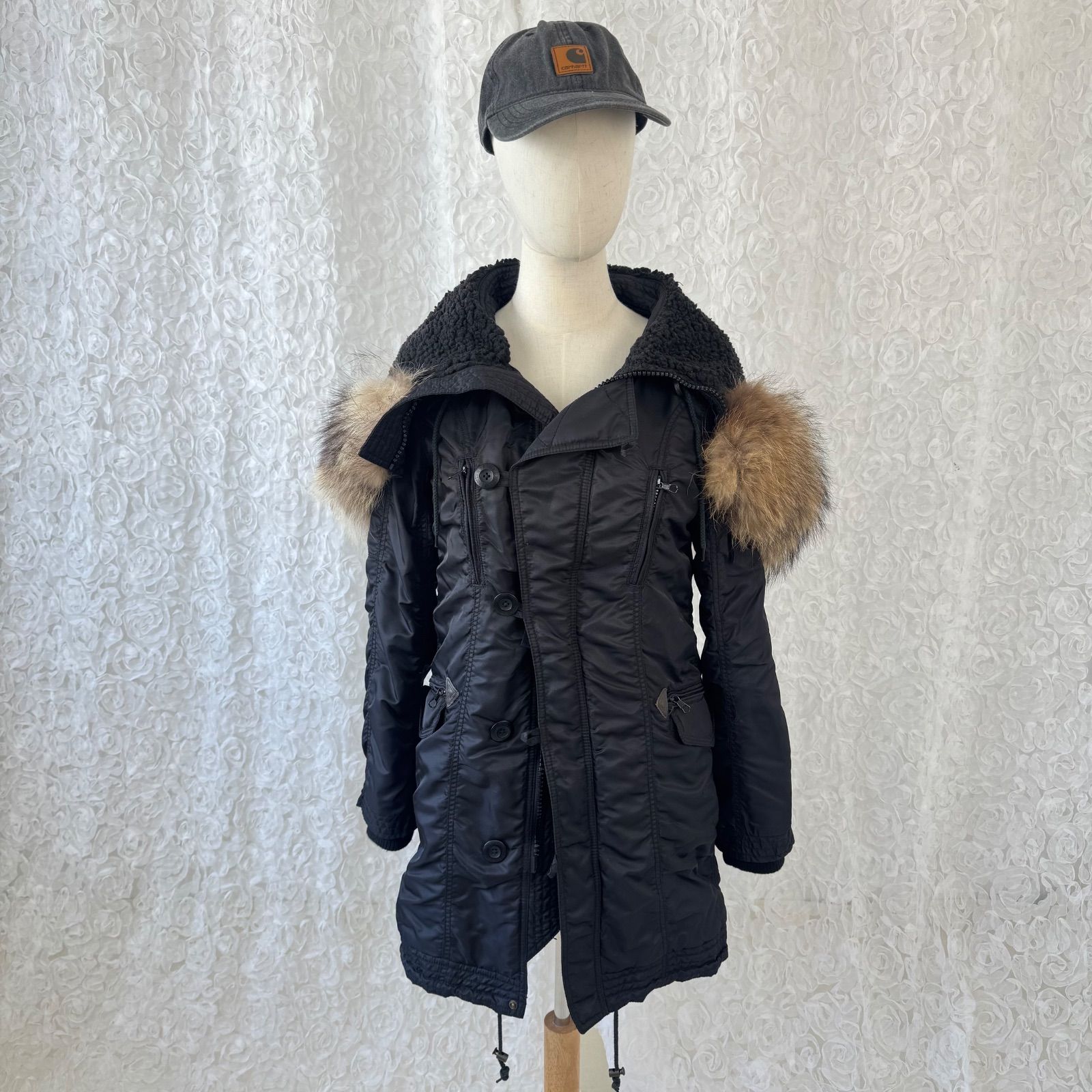 00's GOA アーカイブモッズコート N3B×N2B 2WAYリアルファー 裏ボア