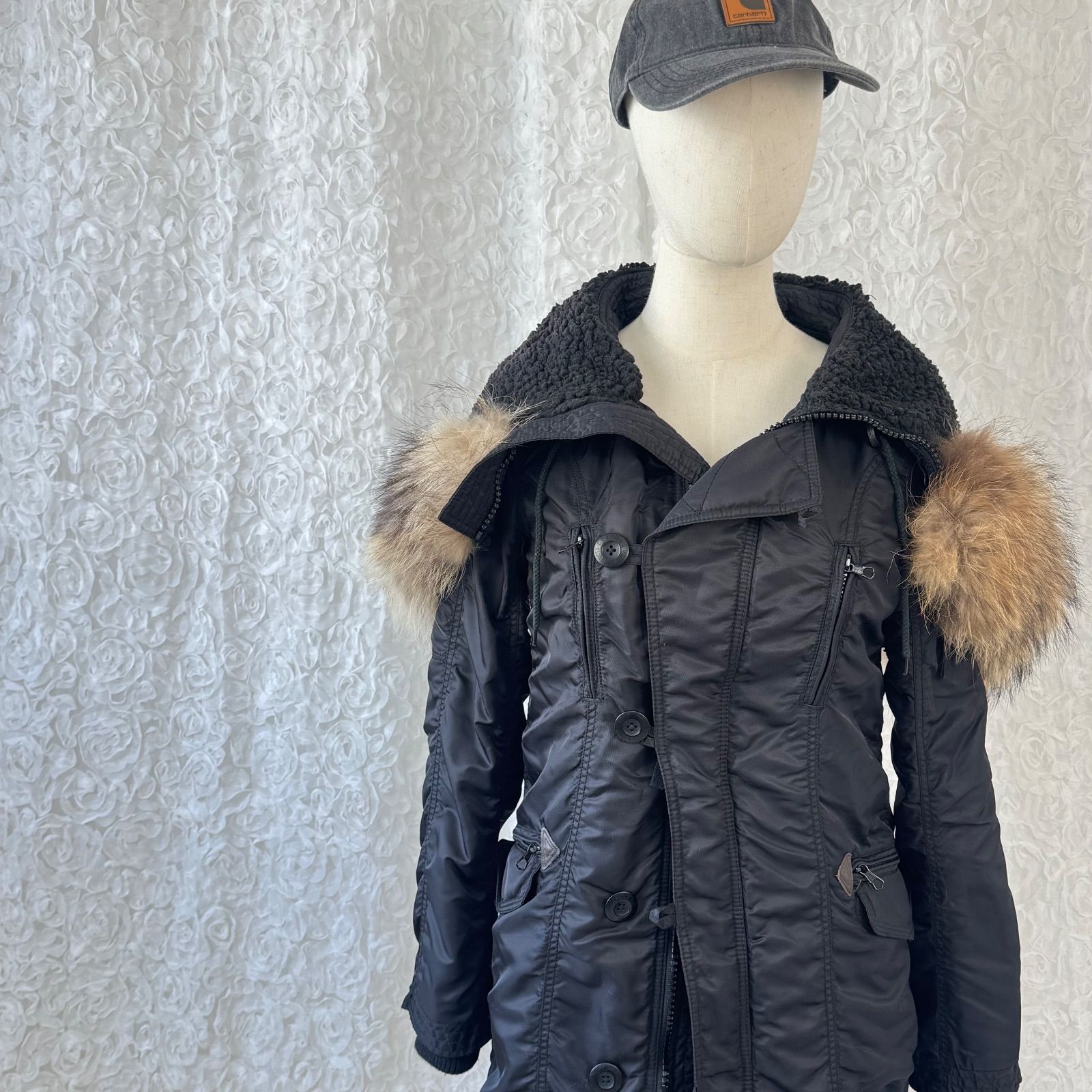 00's GOA アーカイブモッズコート N3B×N2B 2WAYリアルファー 裏ボア