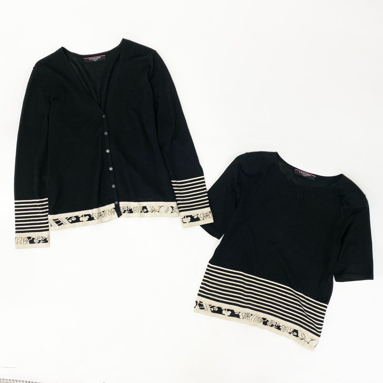 新品未使用　LEONARD レオナール　ニット　アンサンブル　カーディガン　42 カーディガン｜レオナール 公式オンラインショップ