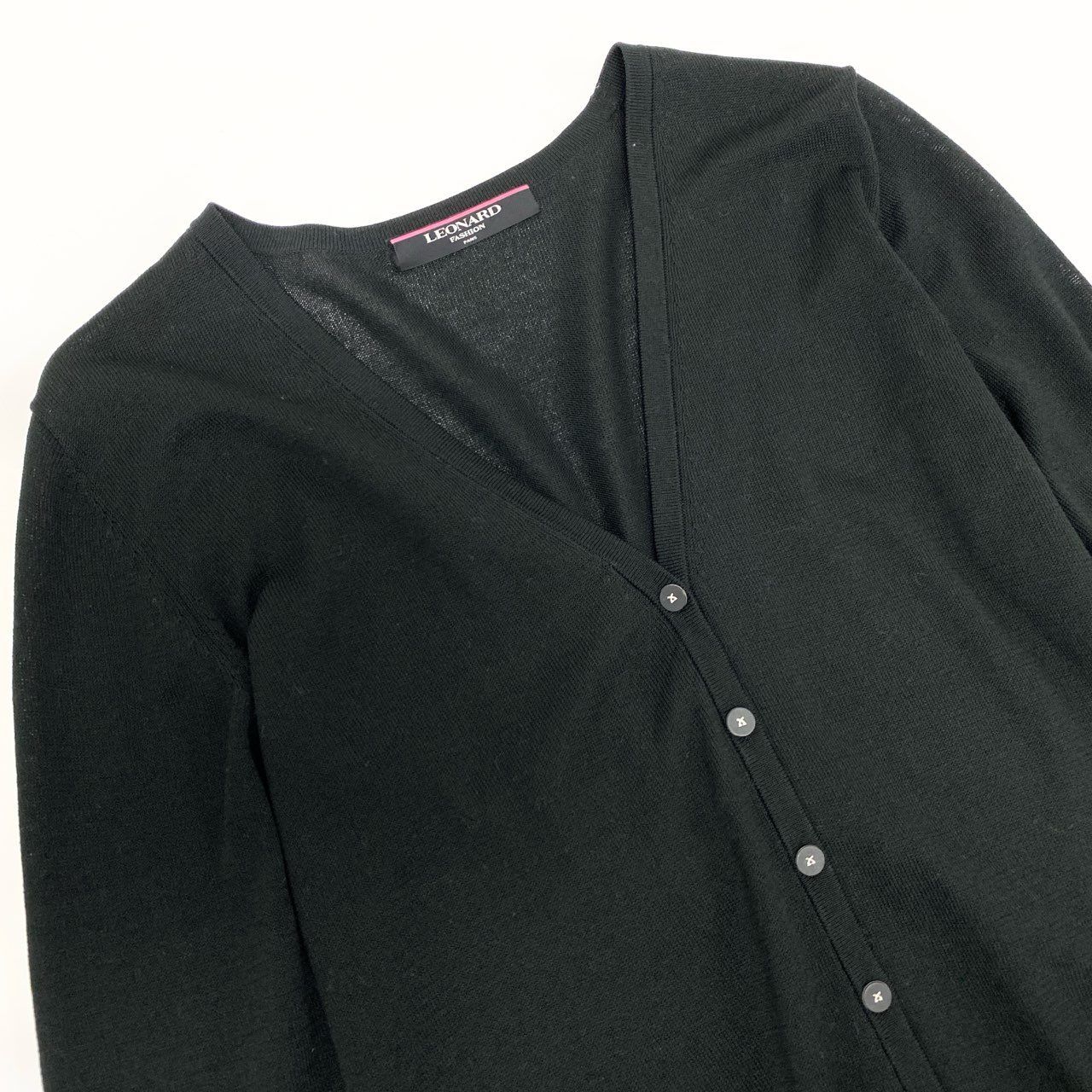 4k23《美品》 LEONARD FASHION レオナール アンサンブルニット ツイン