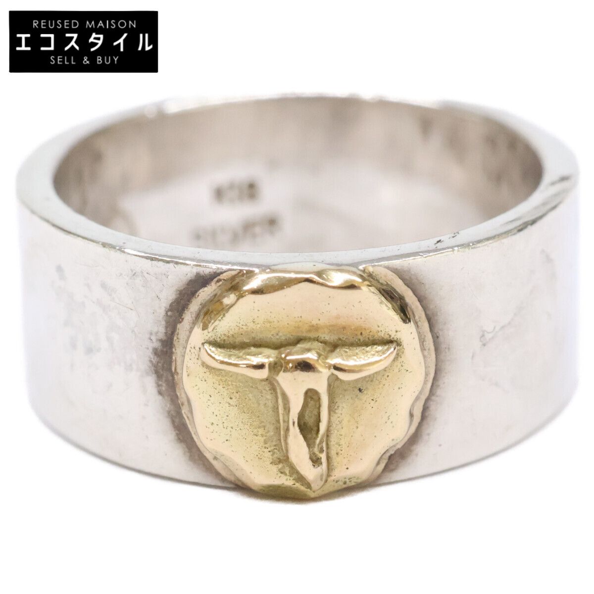 TADY&KING タディ＆キング K18 SILVER ロングホーン 平打ち 12号