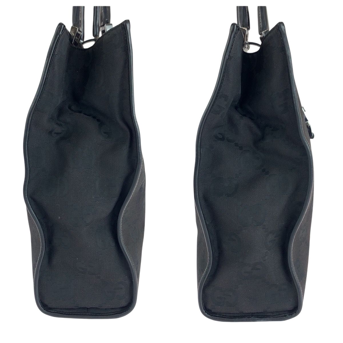 美品 GUCCI グッチ ジャッキー ブラック 黒 シルバー金具 GGキャンバス