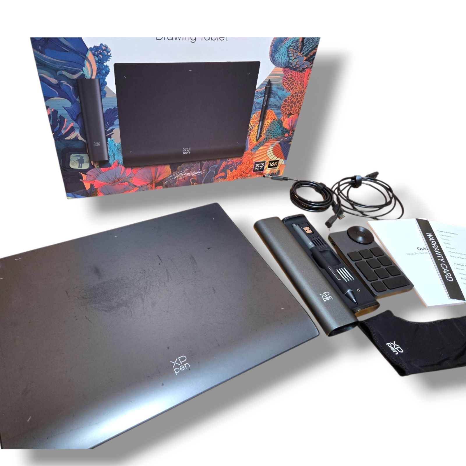 管理番号3221 XPPen ペンタブ X 3 Proペン ペンタブレット 16 Kレベル筆圧検知 11 7インチ 左手デバイス付き ワイヤレス接続 2年メーカー保証 お絵かきソフト付 Android Windows macOS Linux対応 イラスト