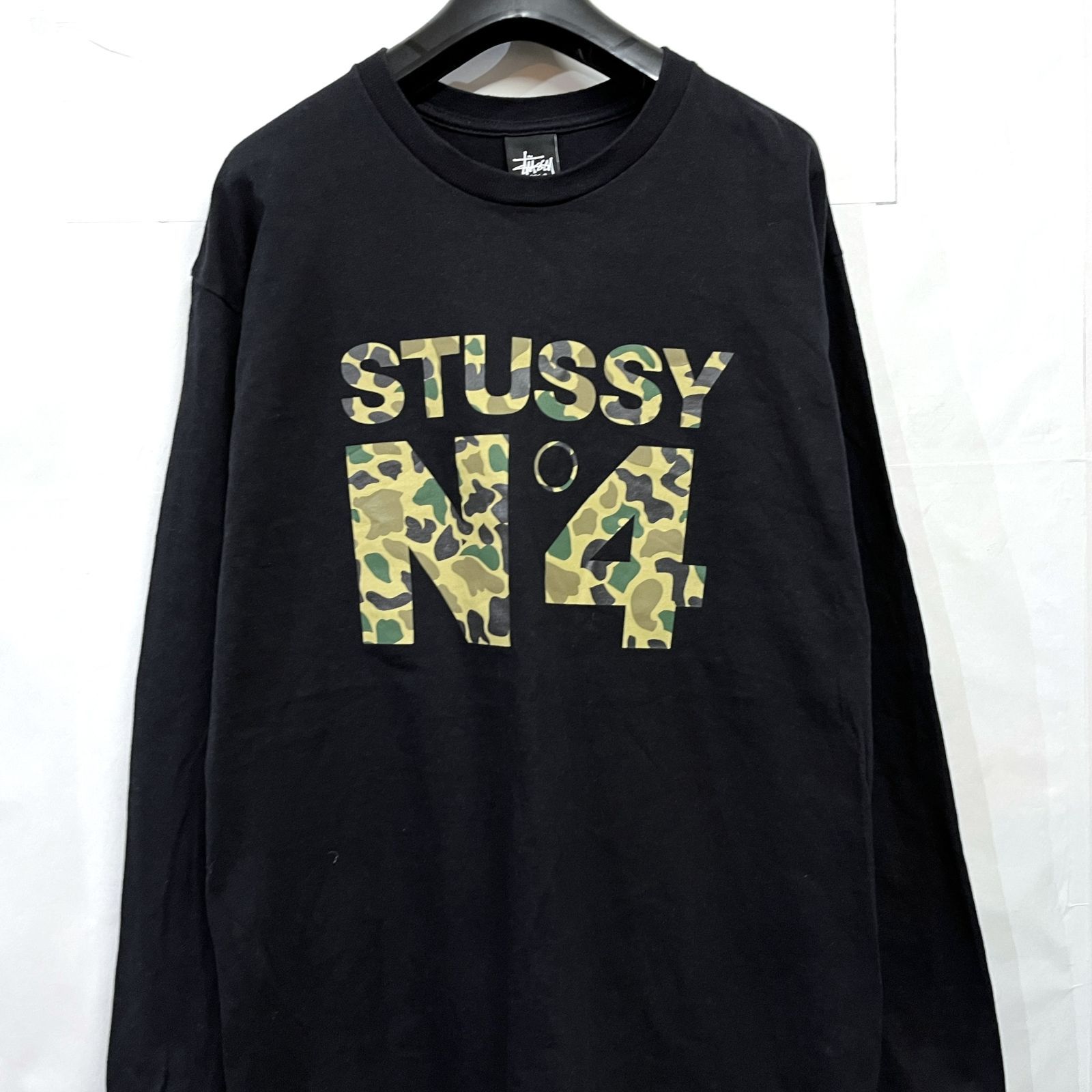 STUSSY｜ステューシー カモフラ N°4 ロングスリーブ Tシャツ ロンT