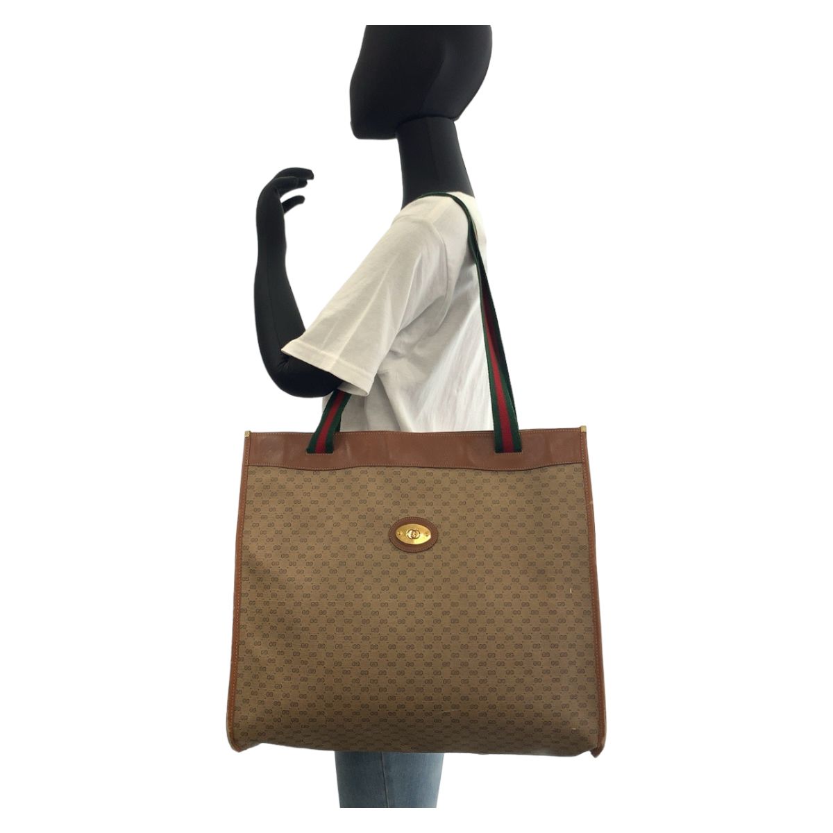 GUCCI グッチ ヴィンテージ オールドグッチ シェリーライン マイクロGG