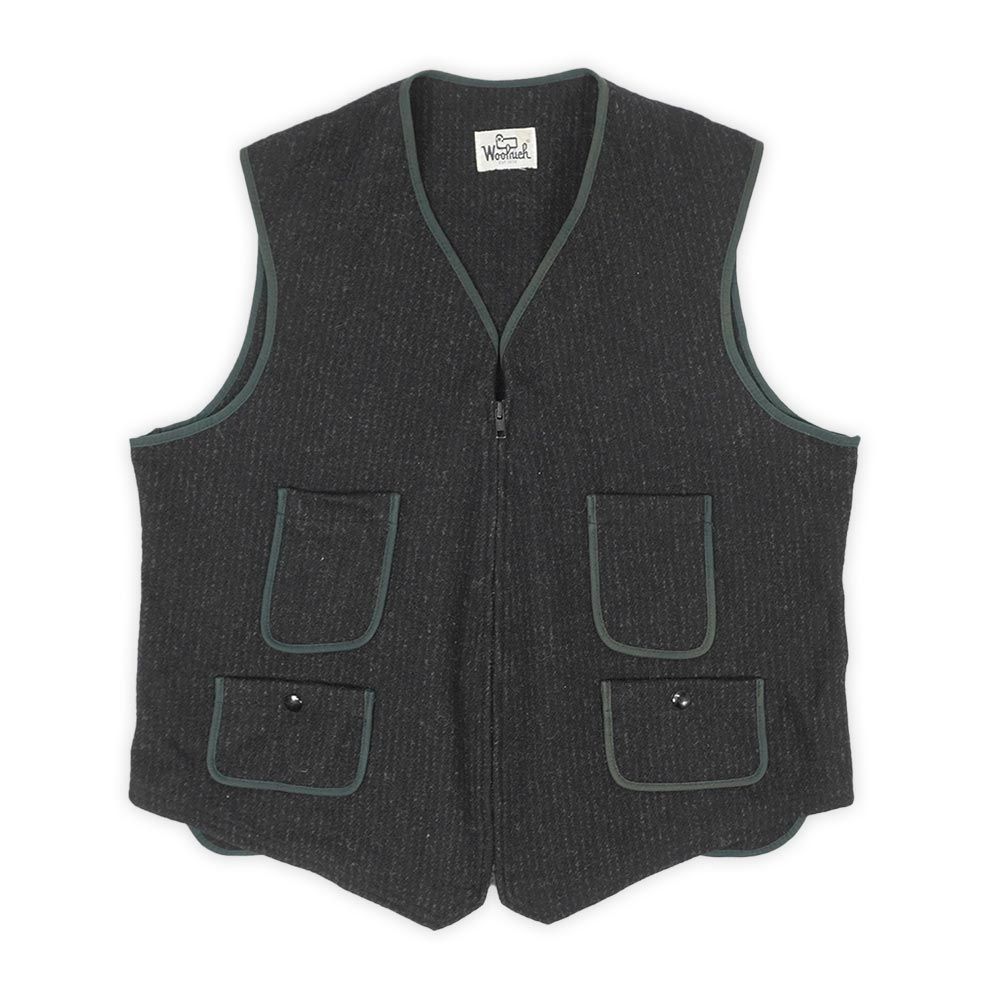 ウールリッチ WOOLRICH 70s 70年代 ウールベスト 白タグ ストライプ柄