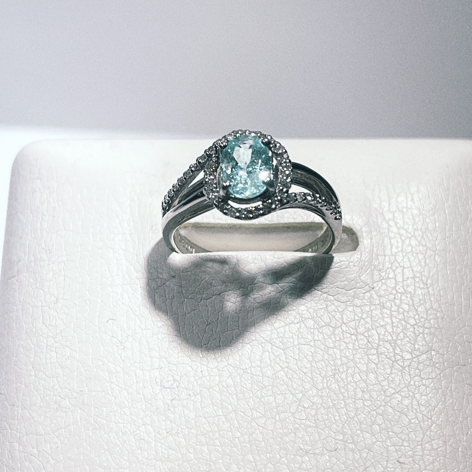 PT天然パライバトルマリンリングNO25-.2398 - メルカリ