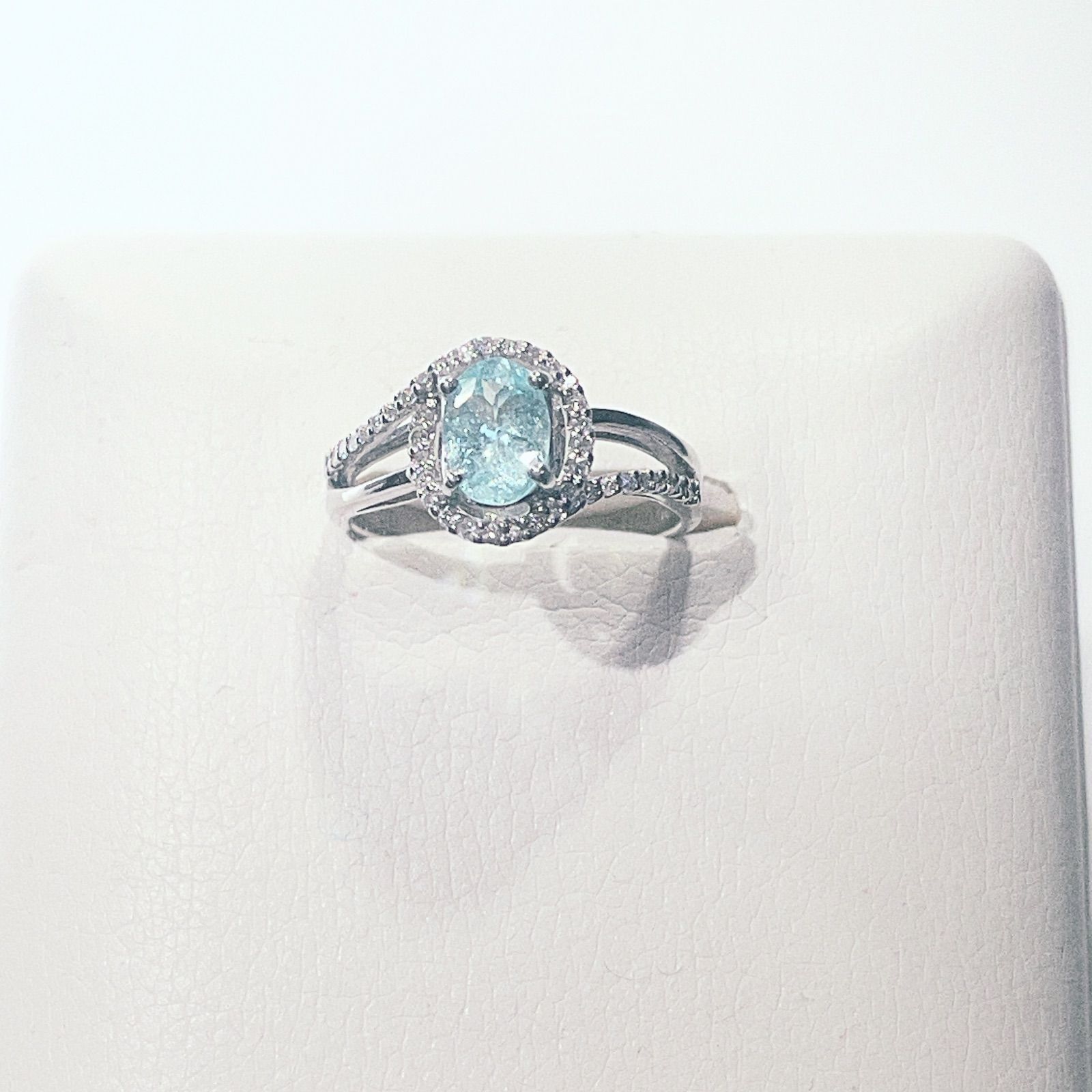 PT天然パライバトルマリンリングNO25-.2398 - メルカリ