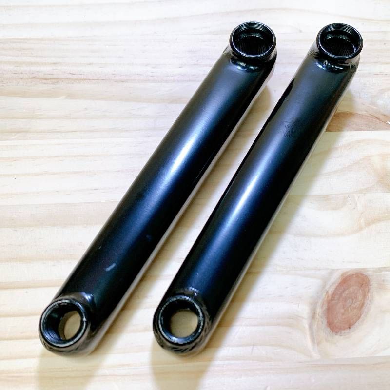 BMX クランクセット シルバー 48スプライン 170mm 19mm軸 クロモリ