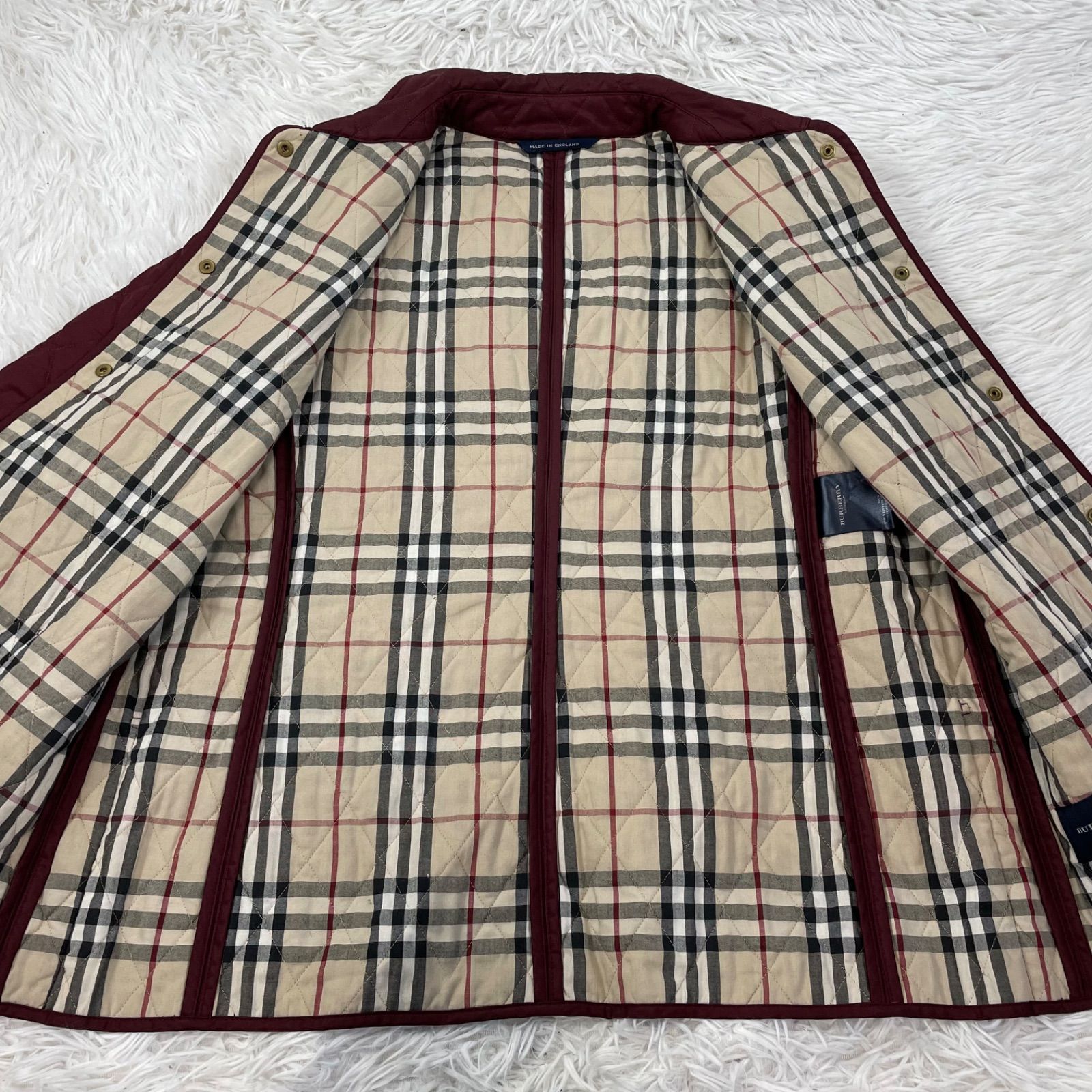 【名作】バーバリーロンドンイングランド　ジャケット　落書きペイント　ノバチェック 名作】バーバリーロンドンイングランド ジャケット 落書きペイント