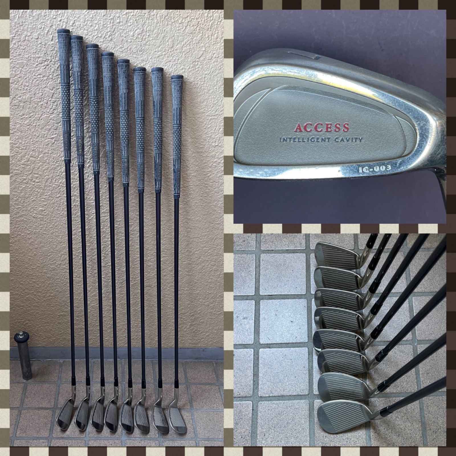 み 57 2311 040 アイアンセット ブリヂストン ACCESS RAフレックス 再入荷 5〜9 Pw Ps Sw 8本セット 女性が使用していたアイアンセット レディース用アイアンが軽いと感じる方にぴったりのアイアンセットです