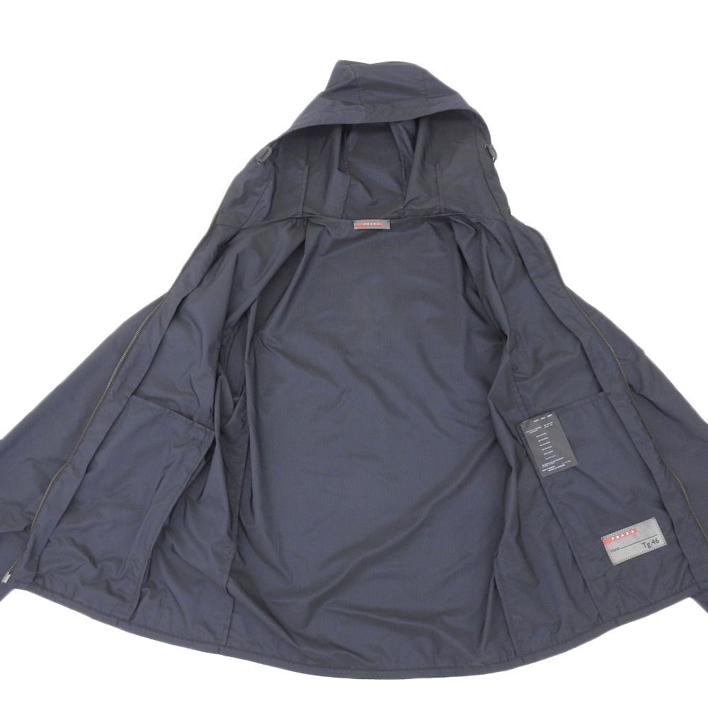 PRADAスポーツ PRADA SPORT プラダスポーツ ストライプ ジップアップ パーカー メンズ