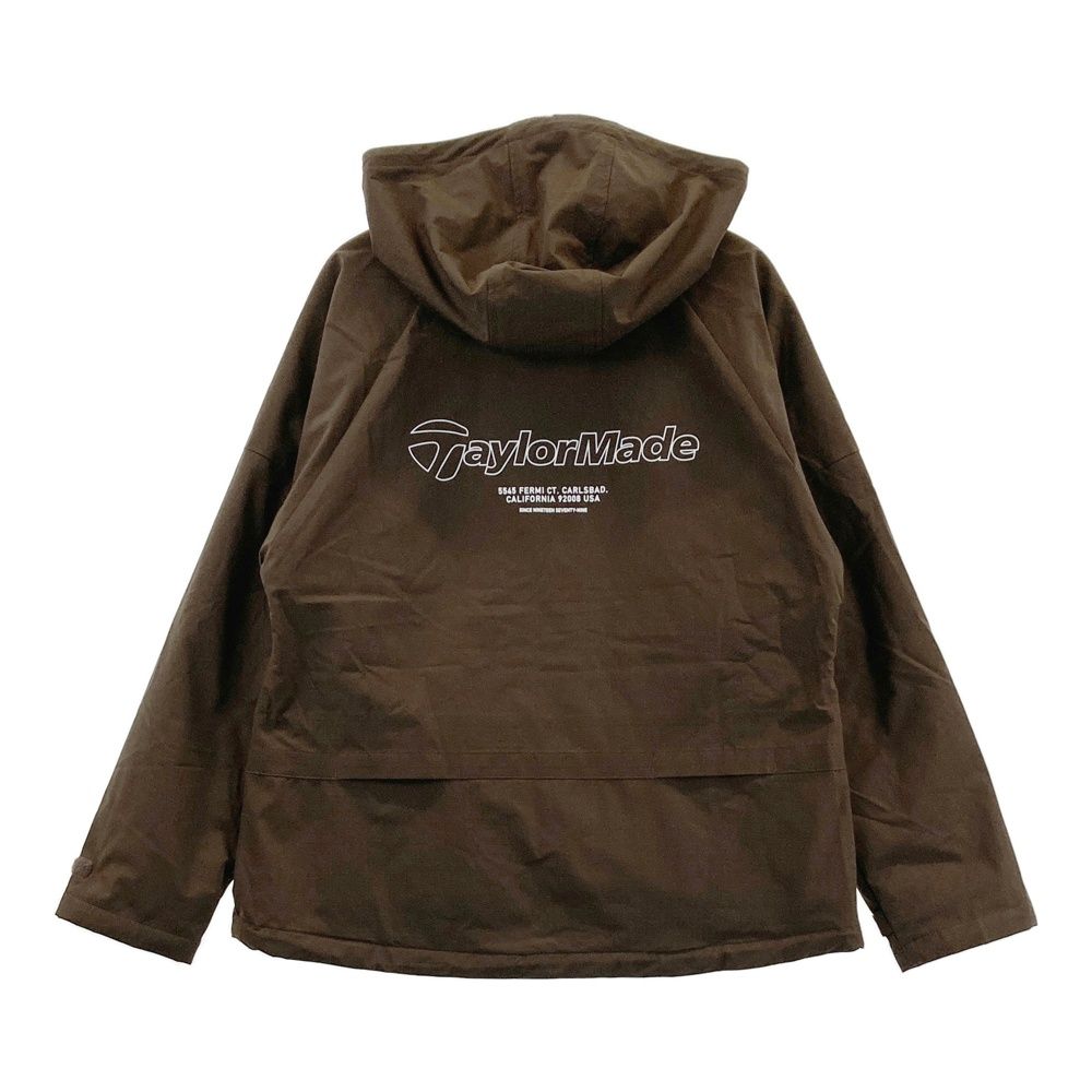 TaylorMade アウター　ブラウン ジャケット フード付き サイズ：M TAYLOR MADE テーラーメイド 2024年モデル フード付 ジップ