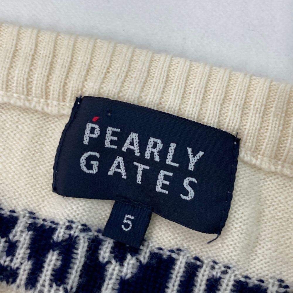 サイズ：5 PEARLY GATES パーリーゲイツ 053-270915 ウール ニット