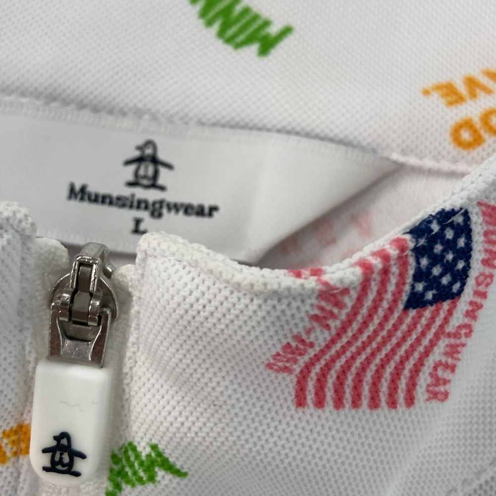 サイズ：L MUNSING WEAR マンシングウェア MGWTJB01CH ハーフジップ
