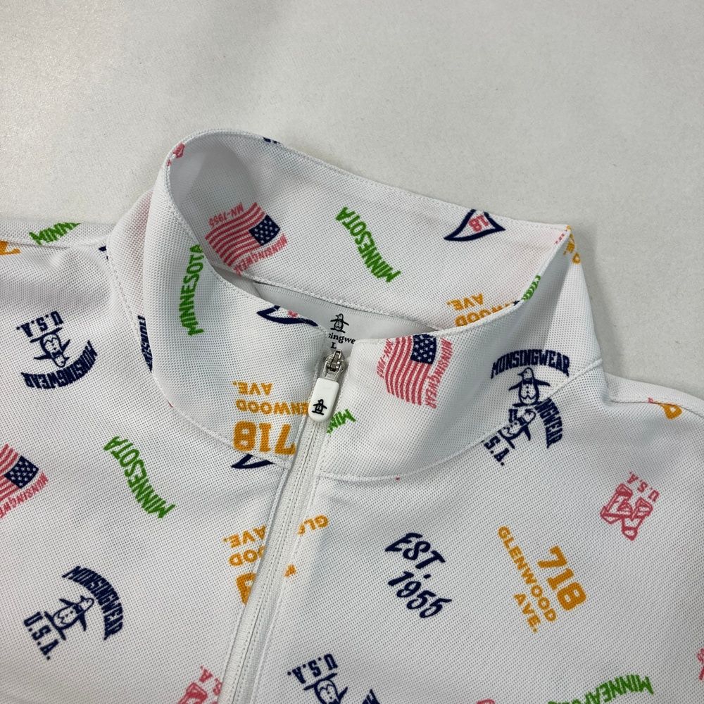 新品未使用【munsingwear】 ハーフジッパー付き長袖シャツ　サイズL サイズ：L MUNSING WEAR マンシングウェア MGWTJB01CH ハーフジップ