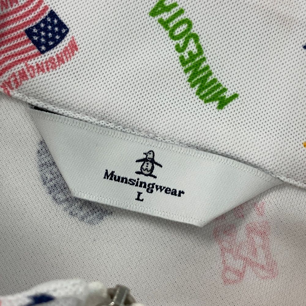 サイズ：L MUNSING WEAR マンシングウェア MGWTJB01CH ハーフジップ