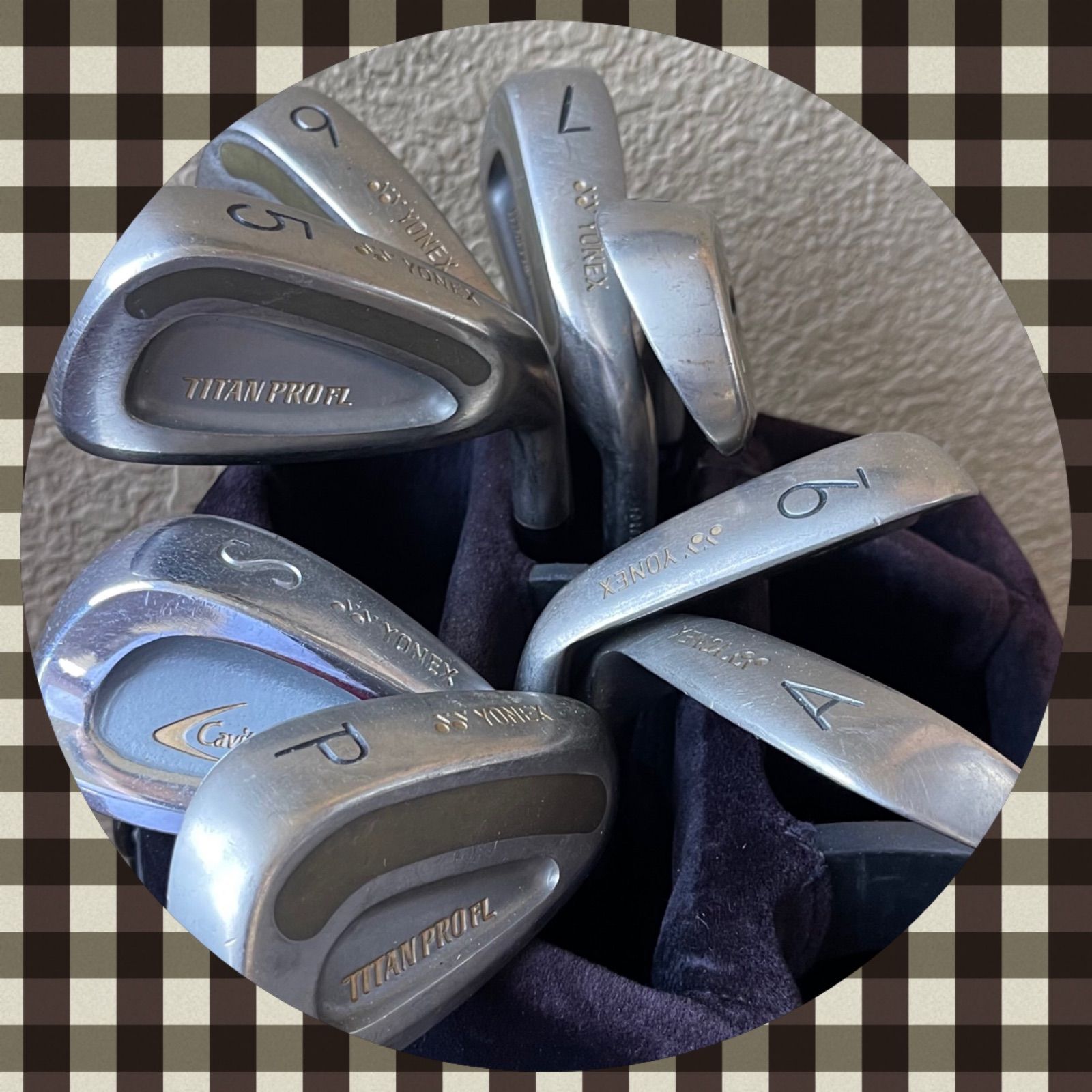 み 57-2311-042 レディース アイアンセット YONEX TITAN PRO Lフレックス 再入荷 5〜9 Pw Aw Sw 8本セット 女性が使用していたアイアンセット レディース用 Swのみ別モデル